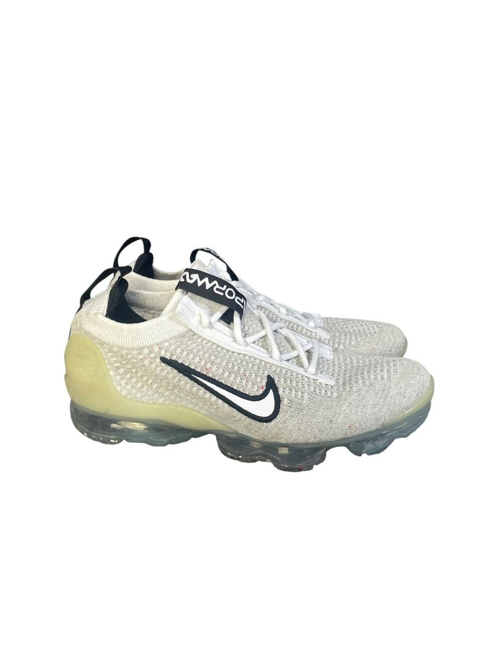 Nike Air Vapormax 2021 Flyknit Youth White/Gray Sneakers Size-4 Youth